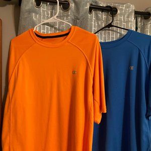 Champion Double Dry & Rec Tech Performance Dry XL Work Out Tee Shirts